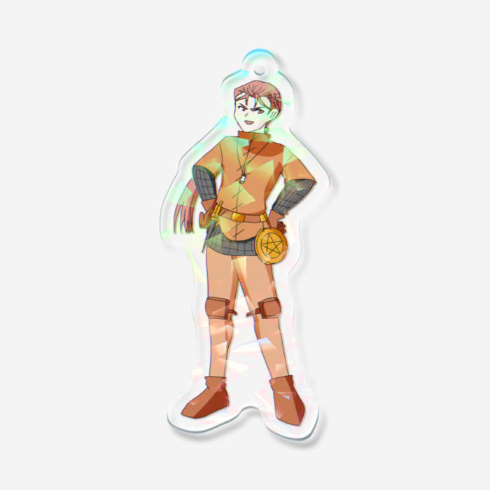 ホログラムアクリルキーホルダー - 70 × 70mm