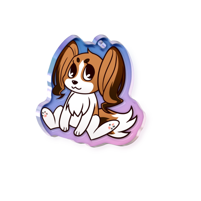 オーロラアクリルキーホルダー - 50 × 50mm