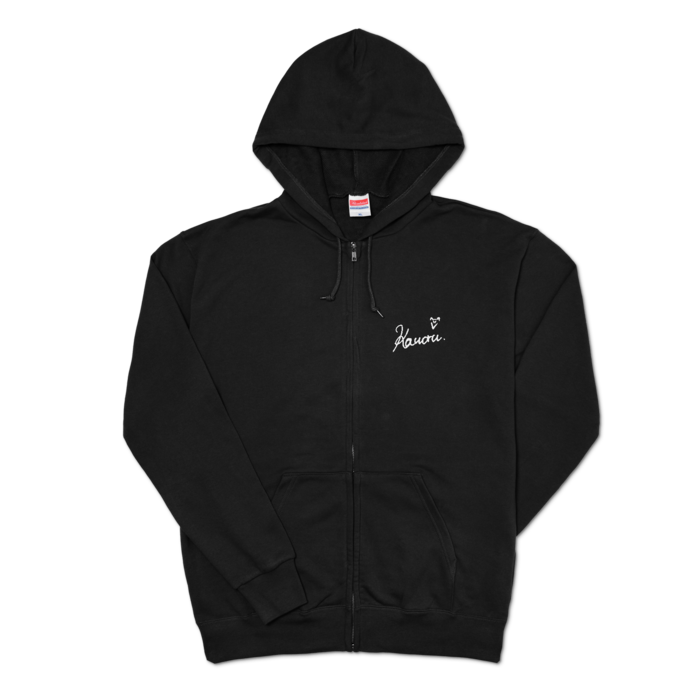 ジップパーカー - XL - ブラック