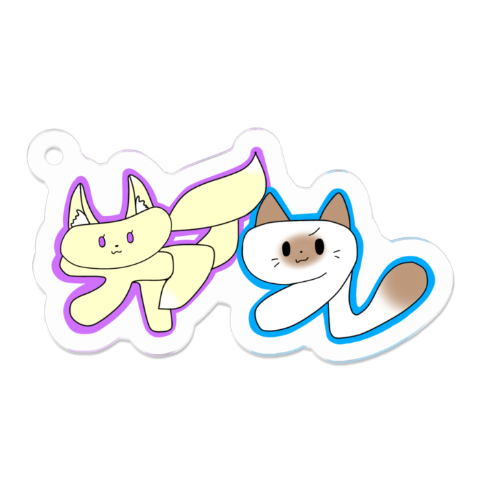 アクリルキーホルダー - 50 x 50 (mm)