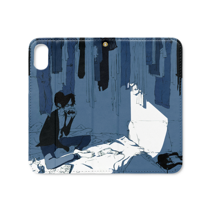 手帳型iPhoneケース（ベルトなし） - iPhone XS / X - ストラップ穴 あり