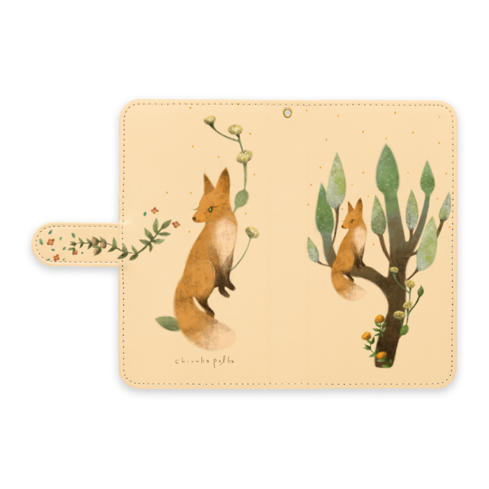手帳型Androidケース - L - ストラップ穴 あり