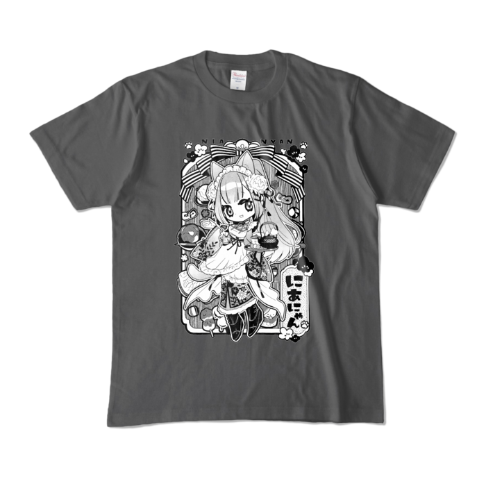 Monochrome T-Shirt - M - Charcoal