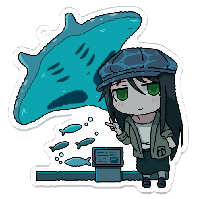 アクリルキーホルダー（コーティング） - 70 x 70 (mm)