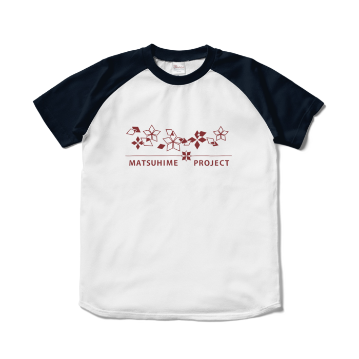 ラグランTシャツ - S - ホワイト×ネイビー