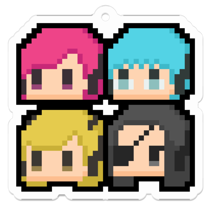 アクリルキーホルダー - 50 x 50 (mm)