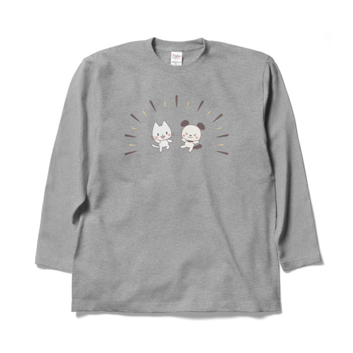 ロングスリーブTシャツ　灰色　XL