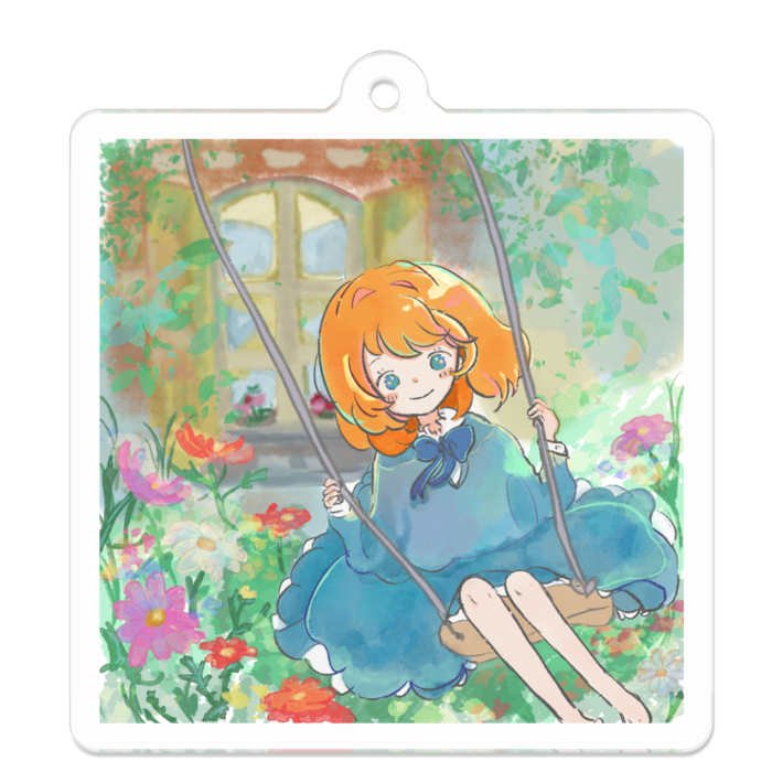 アクリルキーホルダー - 50 x 50 (mm)