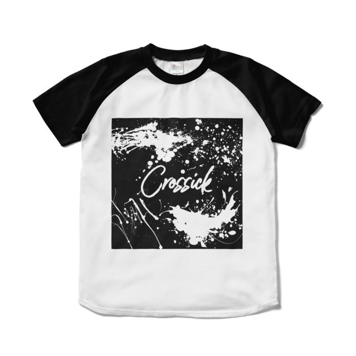 ラグランTシャツ - S - ホワイト×ブラック