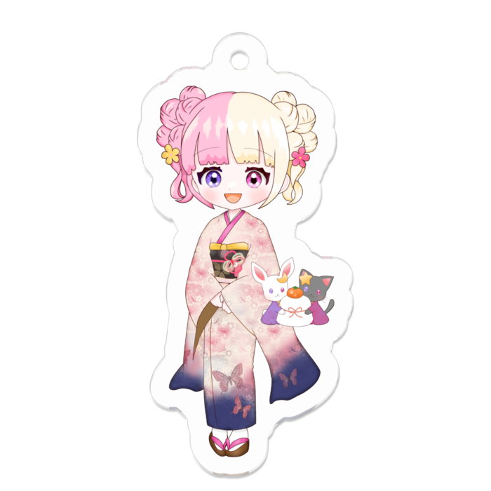 アクリルキーホルダー - 50 x 50 (mm) S