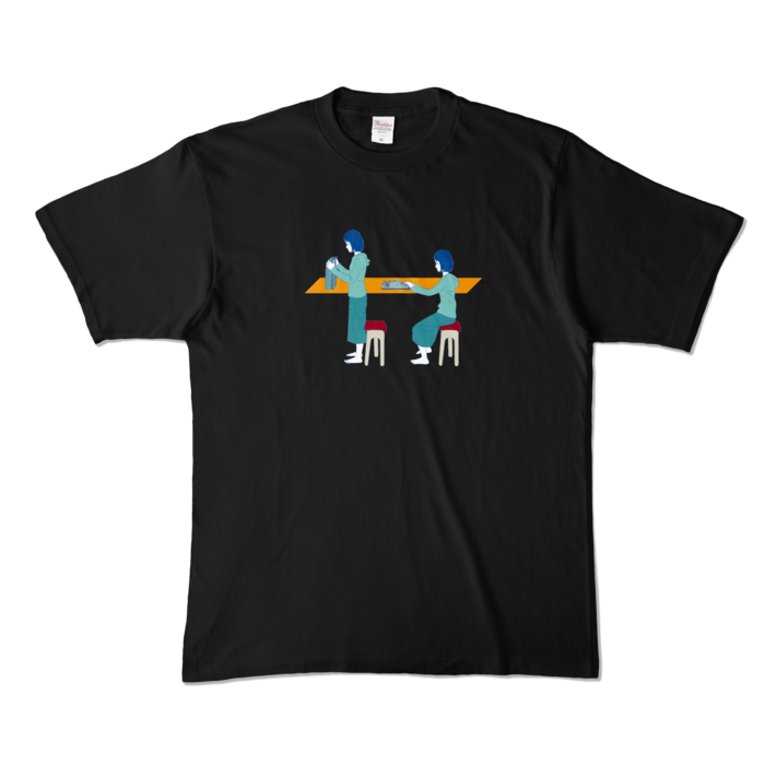 カラーTシャツ - XL - ブラック (濃色)