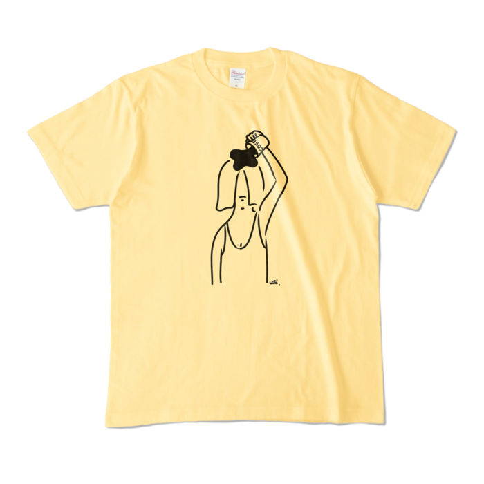 カラーTシャツ - M - ライトイエロー (淡色)