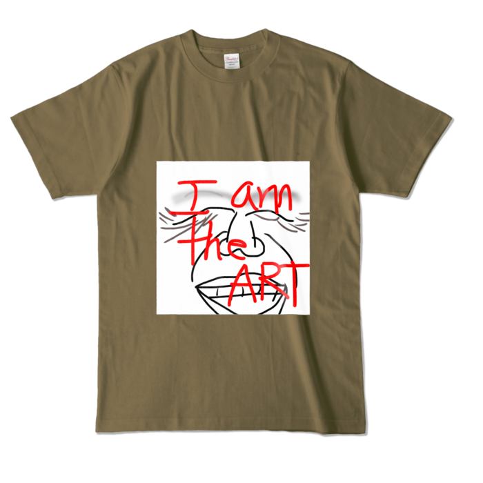 カラーTシャツ - L - オリーブ (濃色)