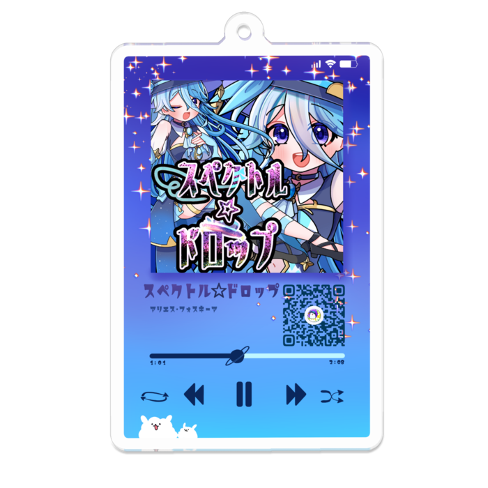 アクリルキーホルダー - 70 x 70 (mm)