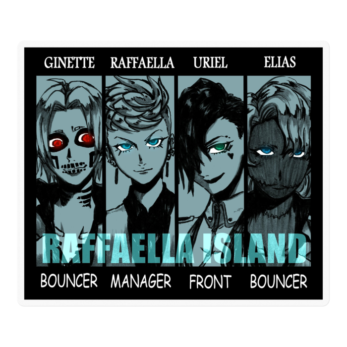 ステッカー - 100 x 100 (mm)