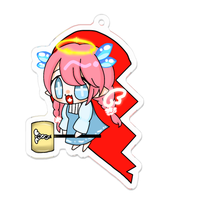 アクリルキーホルダー - 70 x 70 (mm)