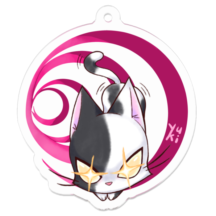 獲物を狙うねこA - 50 x 50 (mm)