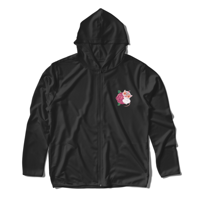 ジップパーカー - L - ブラック