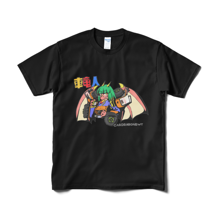 Tシャツ（プリント大） - M - ブラック