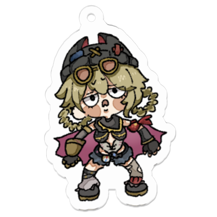 アクリルキーホルダー（コーティング） - 50 x 50 (mm)