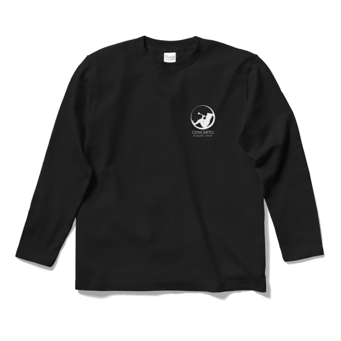 ロゴ長袖Tシャツ-ブラック(S)
