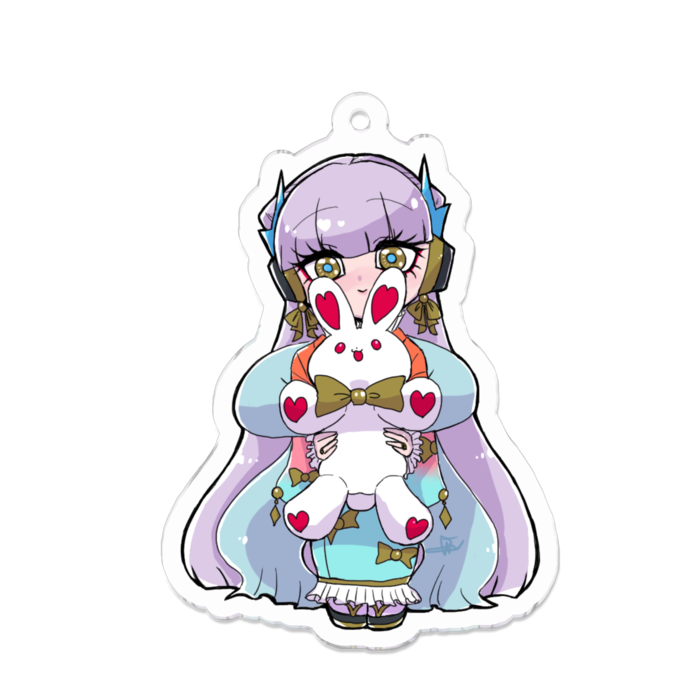 アクリルキーホルダー（コーティング） - 70 x 70 (mm)