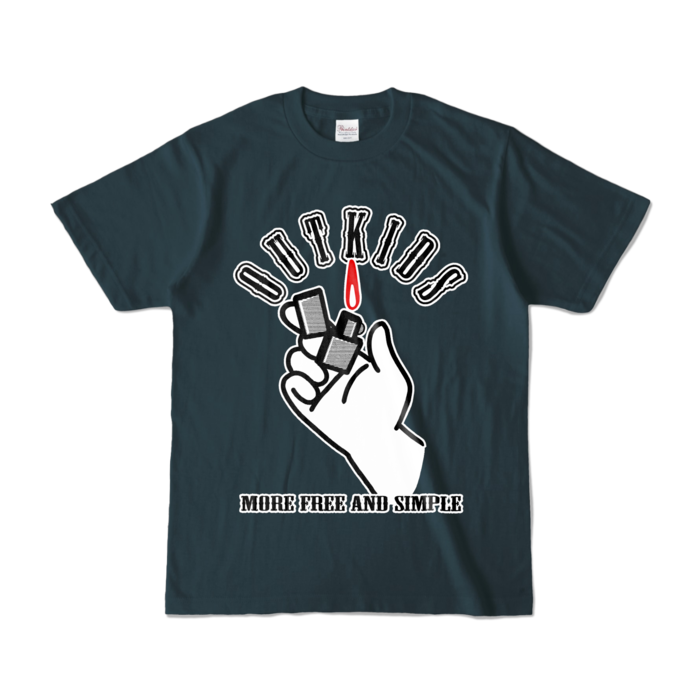 カラーTシャツ - S - デニム (濃色)