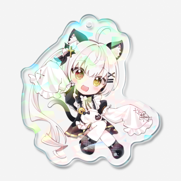 ホログラムアクリルキーホルダー - 50 × 50mm