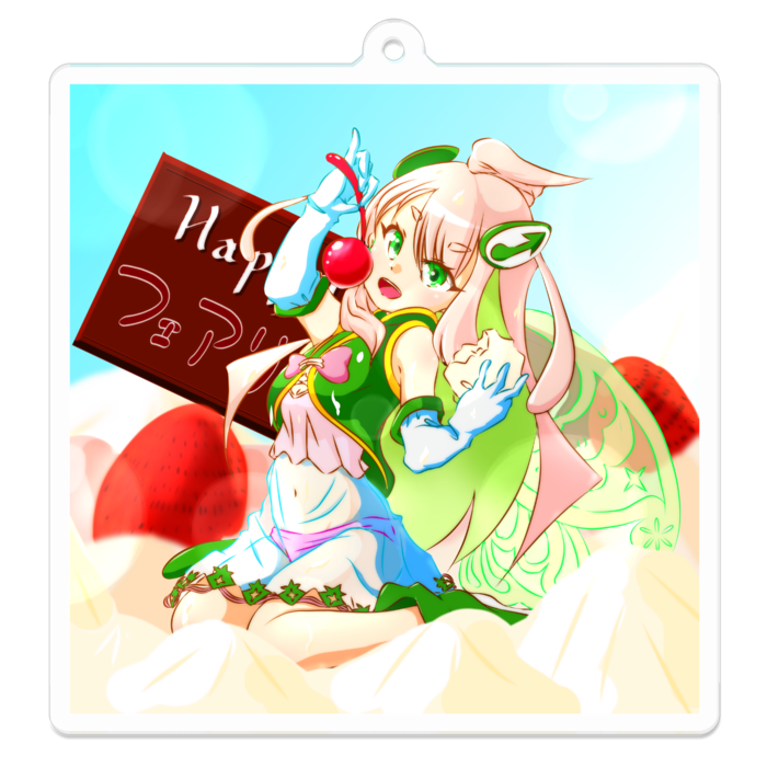 アクリルキーホルダー - 70 x 70 (mm)