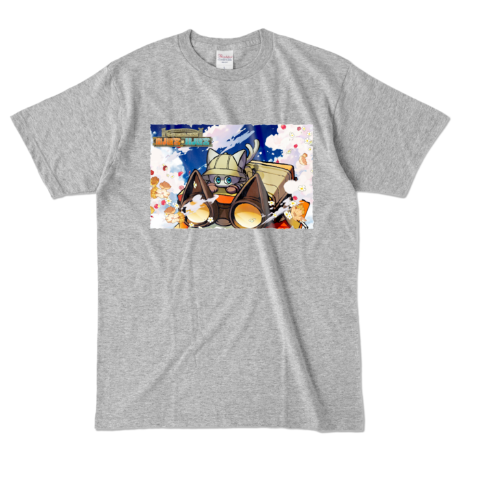 カラーTシャツ - L - 杢グレー (濃色)