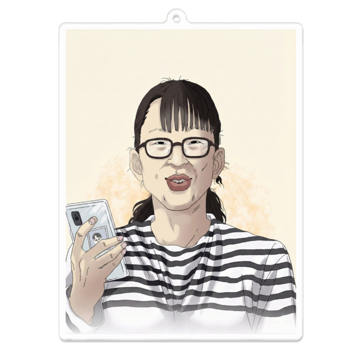 アクリルキーホルダー - 100 x 100 (mm)