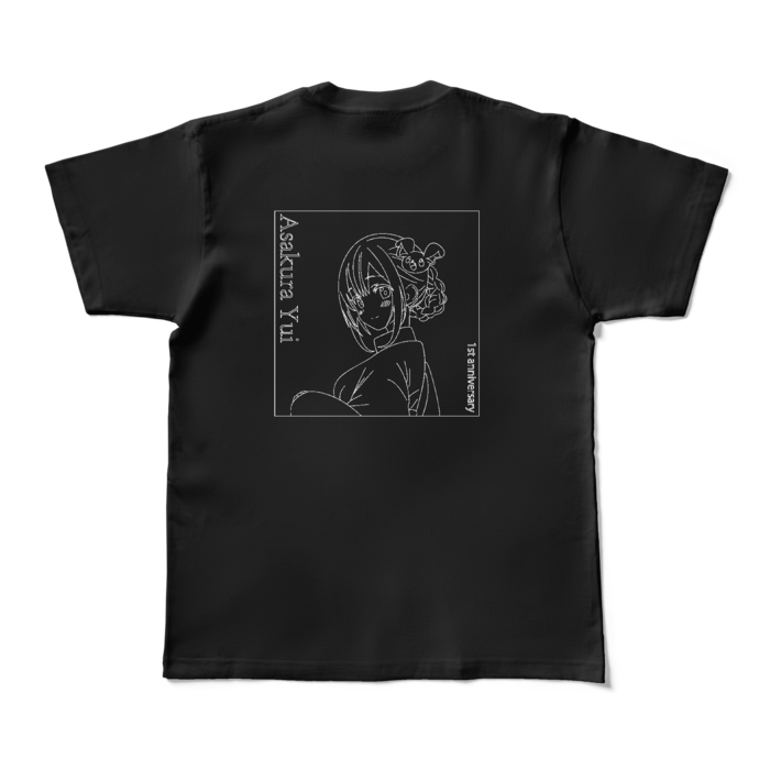 デザインTシャツ- M - ブラック (濃色)