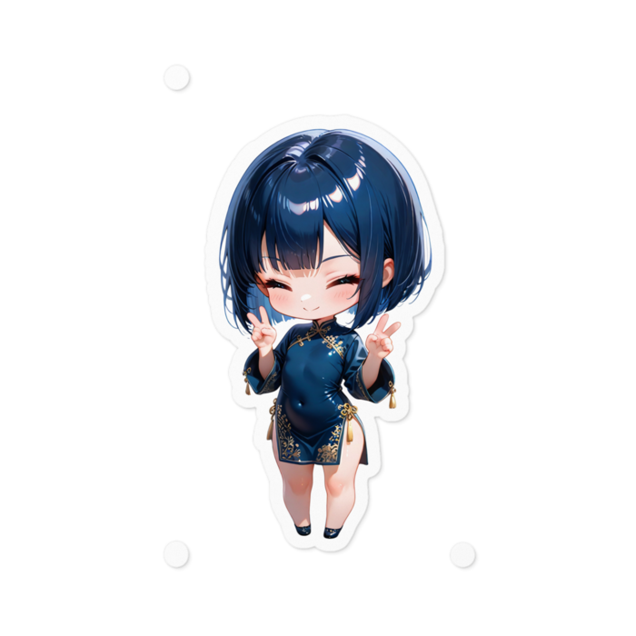 らきたん♡ステッカー - 100 x 100 (mm)(1)