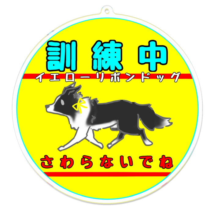 訓練中(さわらないでね) 100 x 100 (mm)