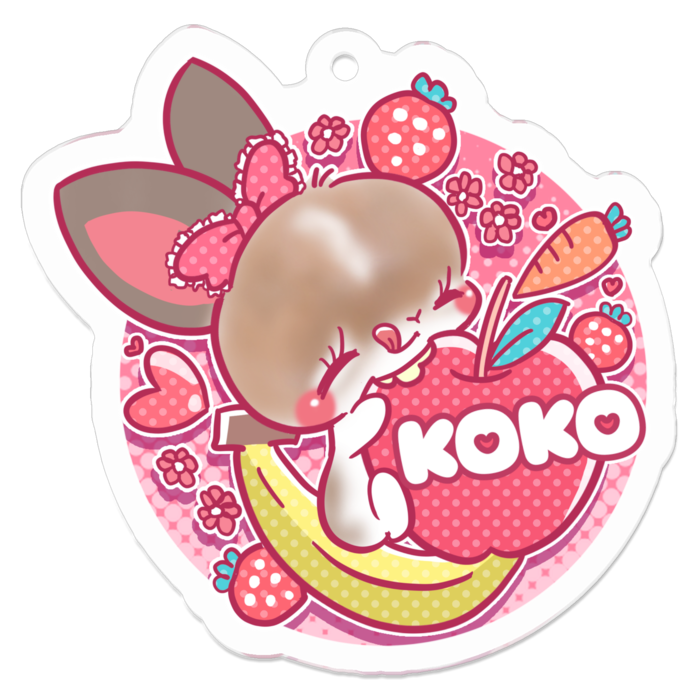 アクリルキーホルダー - 50 x 50 (mm)