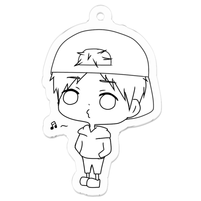 アクリルキーホルダー - 50 x 50 (mm)