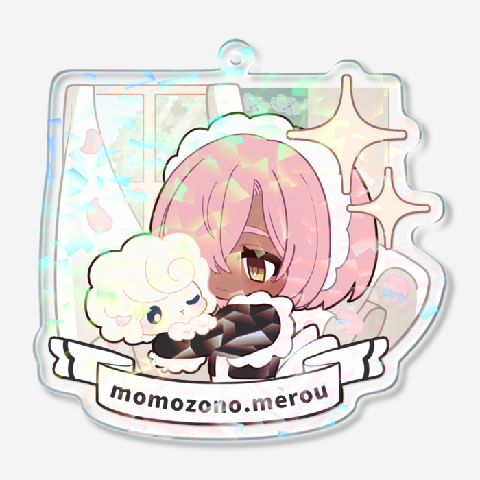 ホログラムアクリルキーホルダー - 70 × 70mm