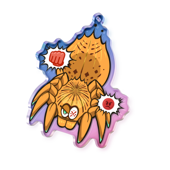 オーロラアクリルキーホルダー - 70 × 70mm