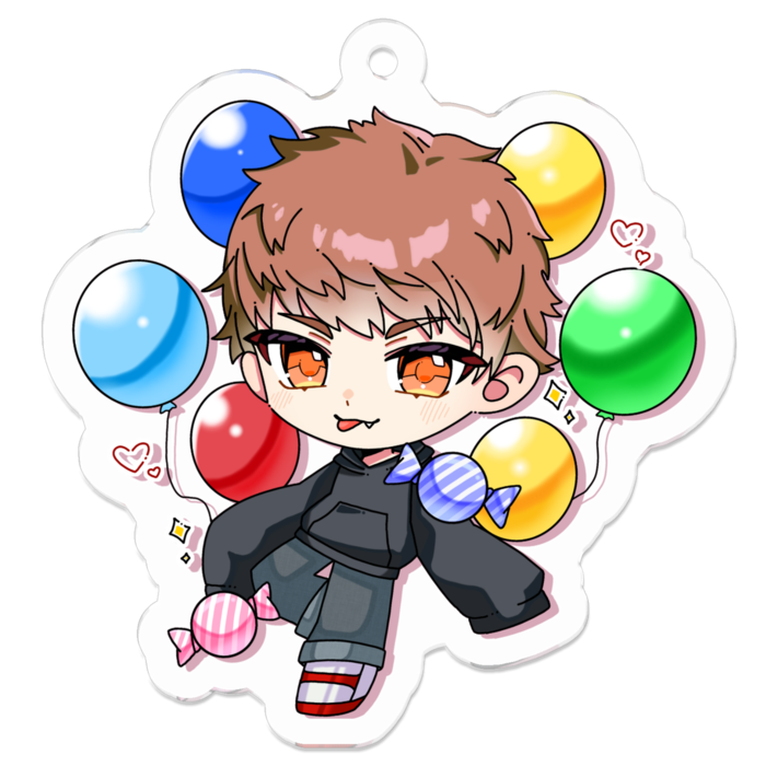 アクリルキーホルダー - 50 x 50 (mm)