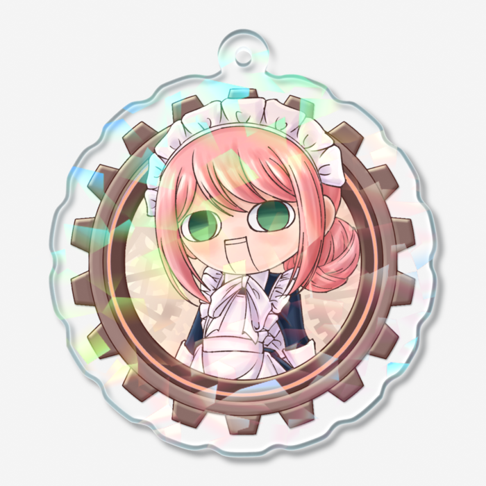 ちっこいマリー2歯車ホログラムアクキー(クリスタル) - 50 × 50mm