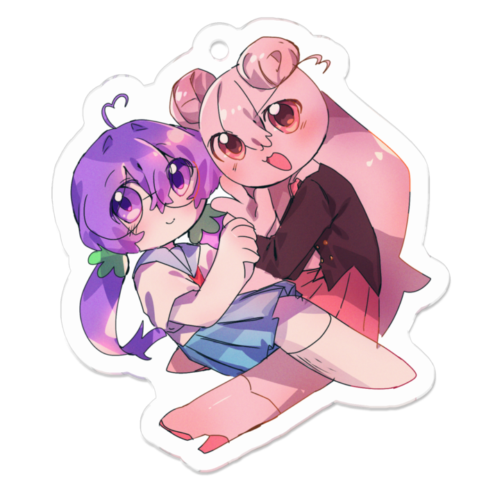 アクリルキーホルダー（コーティング） - 50 x 50 (mm)