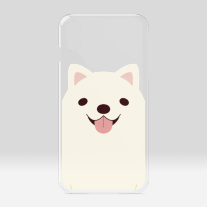 クリアiPhoneケース サモエド iPhone XSMax