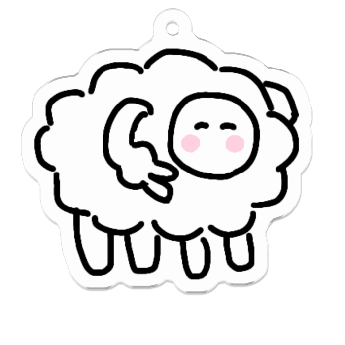 アクリルキーホルダー - 50 x 50 (mm)(1)