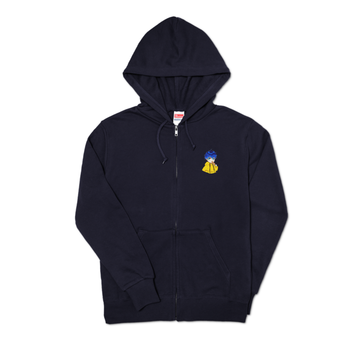 ジップパーカー - S - ネイビー