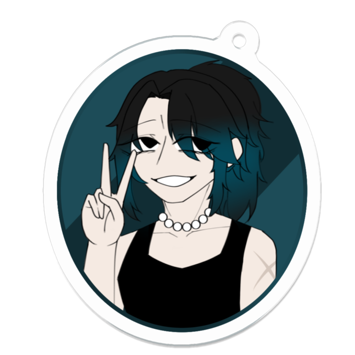 アクリルキーホルダー（コーティング） - 50 x 50 (mm)