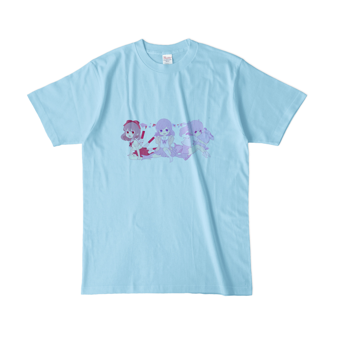 カラーTシャツ(淡色) - L - ライトブルー