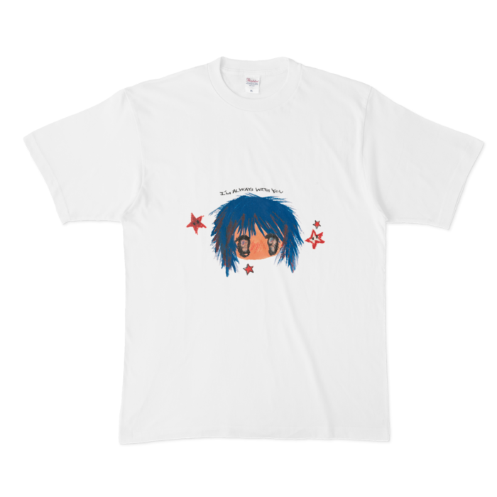 いつもいっしょのスターTee - XL - 白