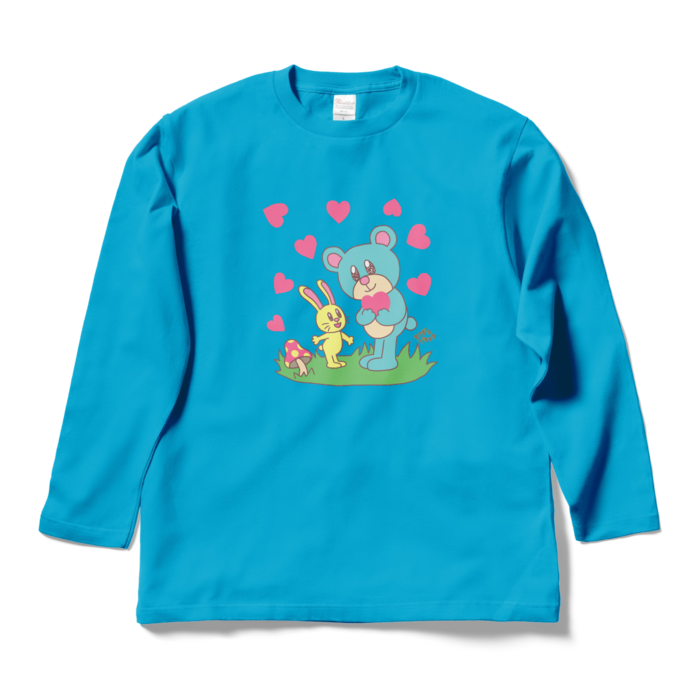 ロングスリーブTシャツ - L - ターコイズ