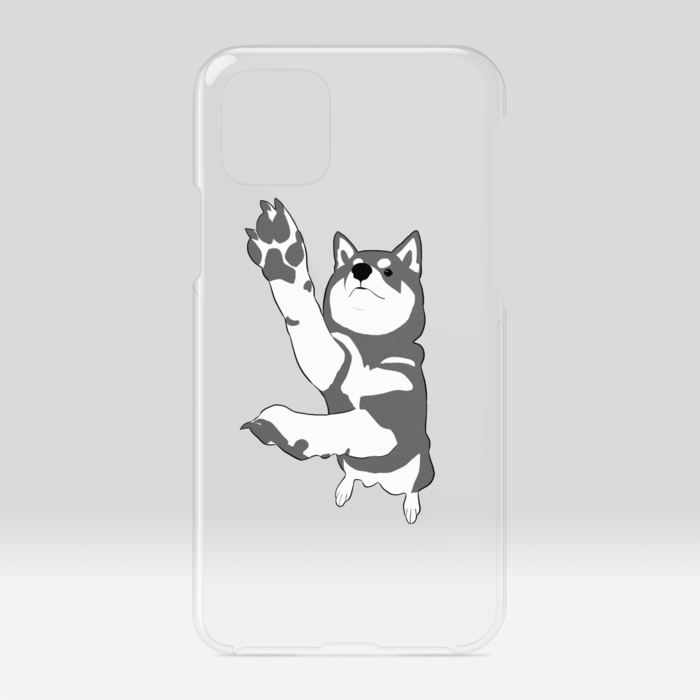 黒 クリアiPhoneケース - iPhone11Pro