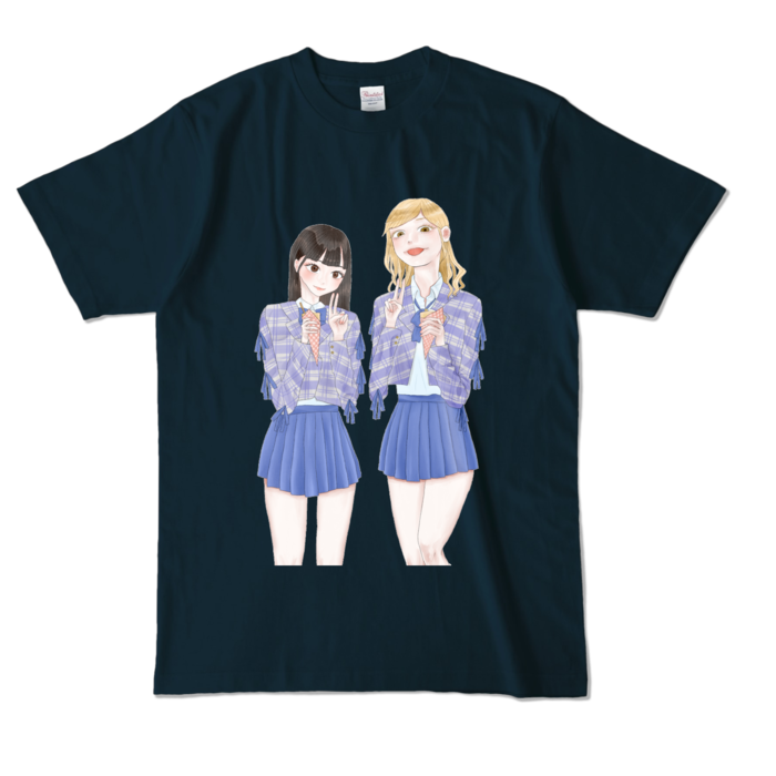 カラーTシャツ - L - ネイビー (濃色)